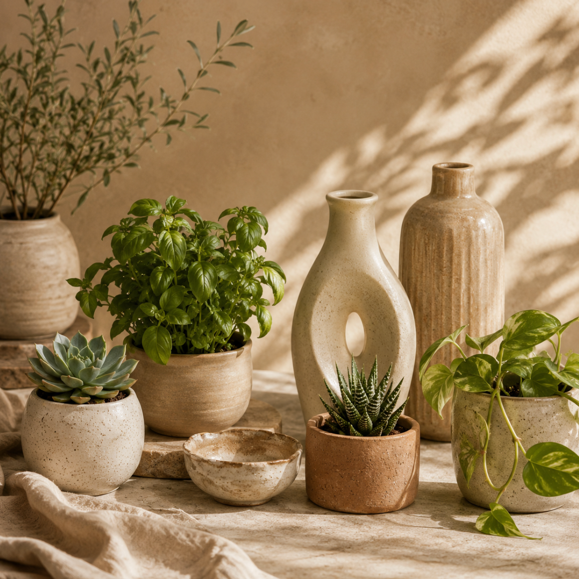 Plants, Herbs & Artisan Ceramics