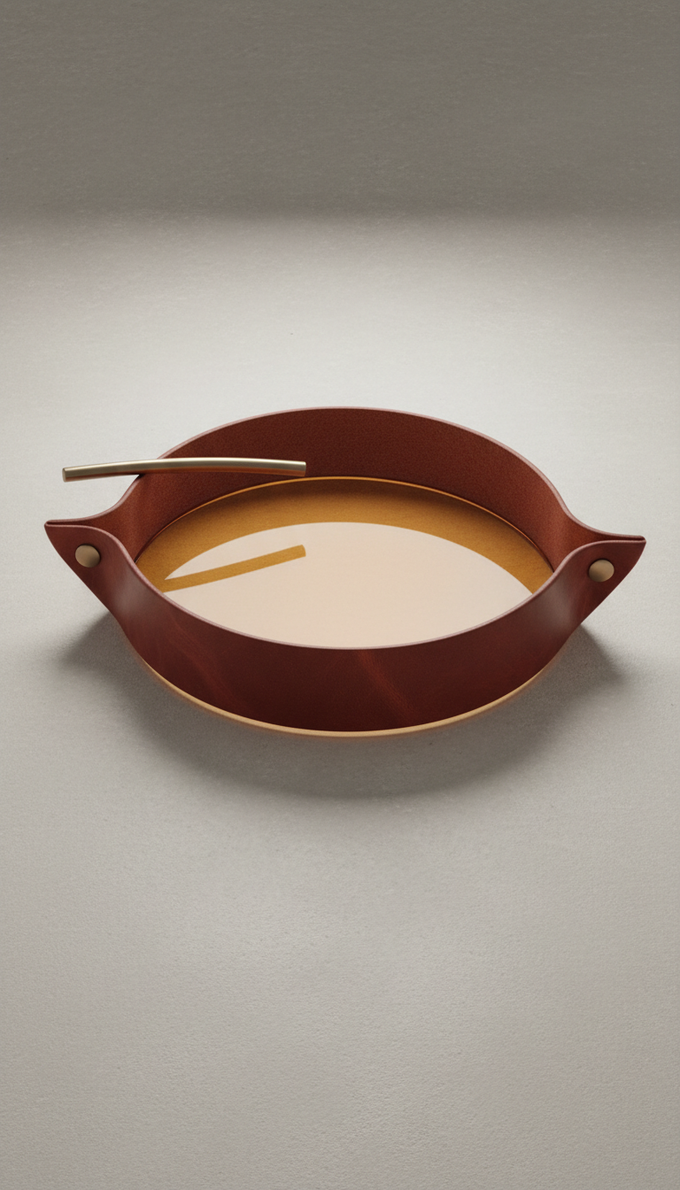 Amber Crescent Glass Tray – Limited Edition