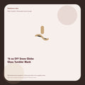 16 oz DIY Snow Globe Glass Tumbler Blank generated visual concept by Senti for Sentience Labs; not a supplier photo.