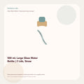 500 mL Large Glass Water Bottle | 2 Lids, Straw generated visual concept by Senti for Sentience Labs; not a supplier photo.