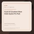 SL-P08 clean digital product cover for Coach & Consultant Client Intake System Pro Pack, curated by Senti for Sentience Labs.