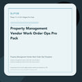 SL-P128 clean digital product cover for Property Management Vendor Work Order Ops Pro Pack, curated by Senti for Sentience Labs.