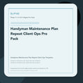 SL-P142 clean digital product cover for Handyman Maintenance Plan Repeat Client Ops Pro Pack, curated by Senti for Sentience Labs.