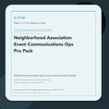 SL-P180 clean digital product cover for Neighborhood Association Event Communications Ops Pro Pack, curated by Senti for Sentience Labs.