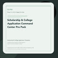 SL-P26 clean digital product cover for Scholarship & College Application Command Center Pro Pack, curated by Senti for Sentience Labs.