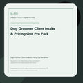 SL-P33 clean digital product cover for Dog Groomer Client Intake & Pricing Ops Pro Pack, curated by Senti for Sentience Labs.