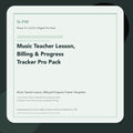 SL-P38 clean digital product cover for Music Teacher Lesson, Billing & Progress Tracker Pro Pack, curated by Senti for Sentience Labs.