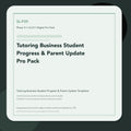 SL-P39 clean digital product cover for Tutoring Business Student Progress & Parent Update Pro Pack, curated by Senti for Sentience Labs.
