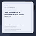 SL-P46 clean digital product cover for Small Business SOP & Operations Manual Builder Pro Pack, curated by Senti for Sentience Labs.