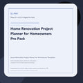 SL-P49 clean digital product cover for Home Renovation Project Planner for Homeowners Pro Pack, curated by Senti for Sentience Labs.