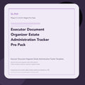 SL-P65 clean digital product cover for Executor Document Organizer Estate Administration Tracker Pro Pack, curated by Senti for Sentience Labs.