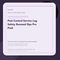SL-P70 clean digital product cover for Pest Control Service Log Safety Renewal Ops Pro Pack, curated by Senti for Sentience Labs.