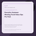 SL-P77 clean digital product cover for Executive Assistant Meeting Travel Inbox Ops Pro Pack, curated by Senti for Sentience Labs.