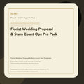 SL-P81 clean digital product cover for Florist Wedding Proposal & Stem Count Ops Pro Pack, curated by Senti for Sentience Labs.