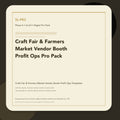 SL-P83 clean digital product cover for Craft Fair & Farmers Market Vendor Booth Profit Ops Pro Pack, curated by Senti for Sentience Labs.