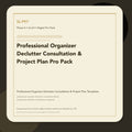 SL-P97 clean digital product cover for Professional Organizer Declutter Consultation & Project Plan Pro Pack, curated by Senti for Sentience Labs.